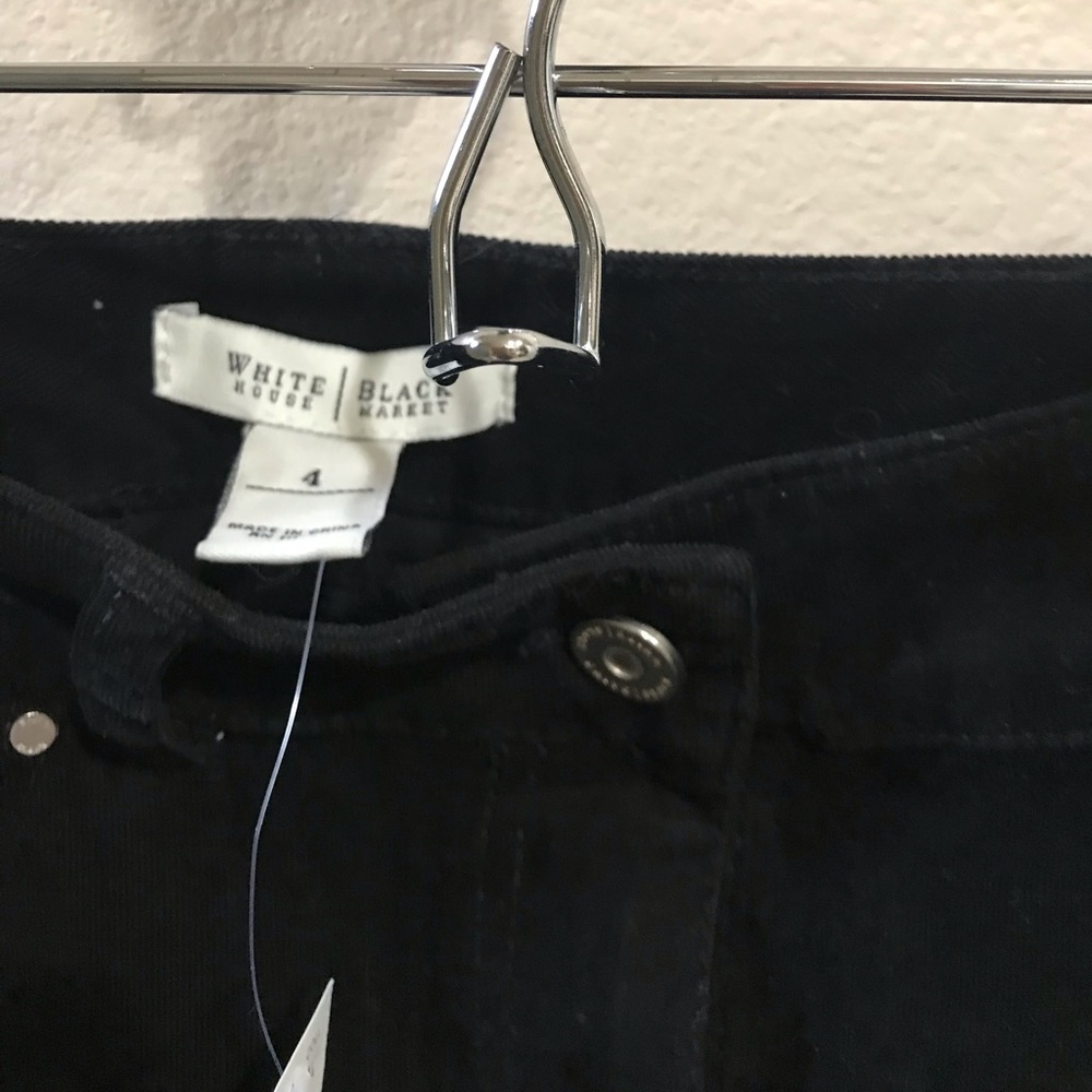 Black corduroy skirt